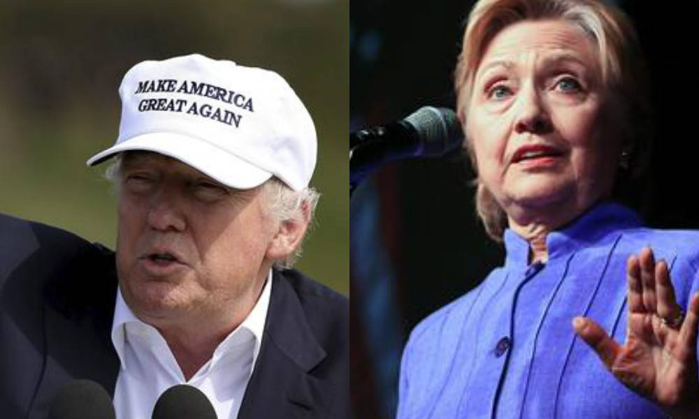 Clinton y Trump están casi empatados según nuevo sondeo electoral en EE.UU