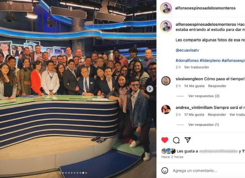 El expresentador de Televistazo compartió en Instagram algunas fotografías para recordar su último programa
