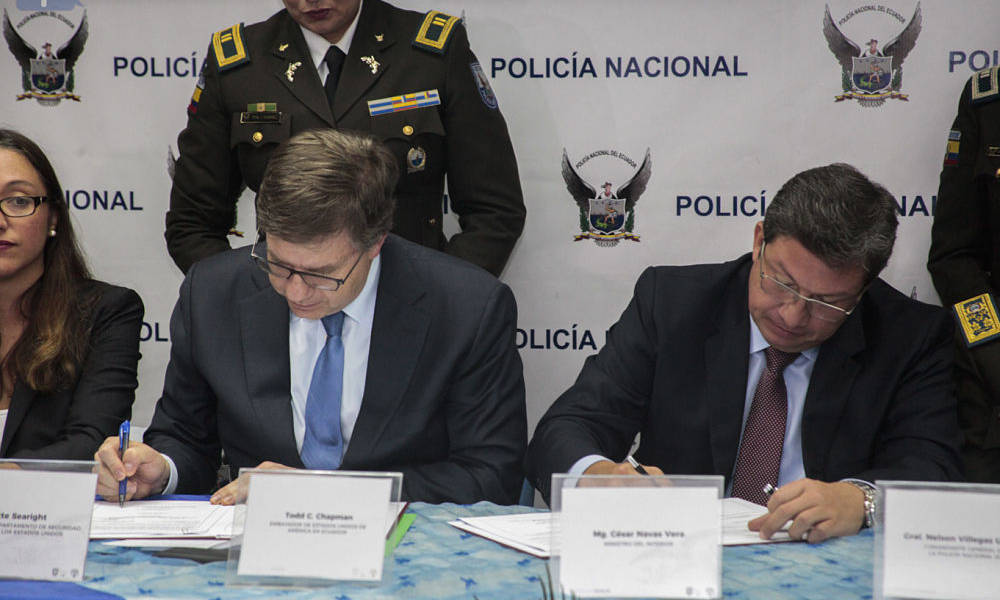 Ecuador y EE.UU., unidos contra crimen transnacional