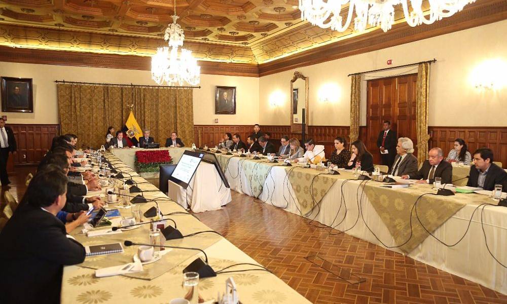 Presidente Lenín Moreno lideró el tercer encuentro del gabinete económico
