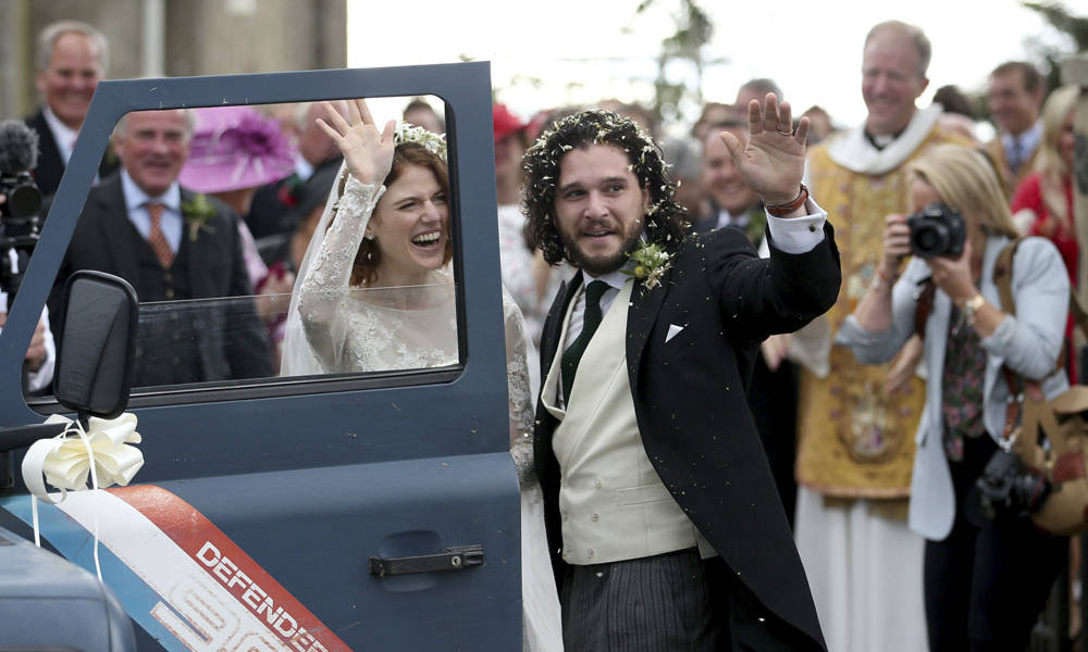 Se casaron Kit Harington y Rose Leslie, pareja en &#039;Game of Thrones&#039;