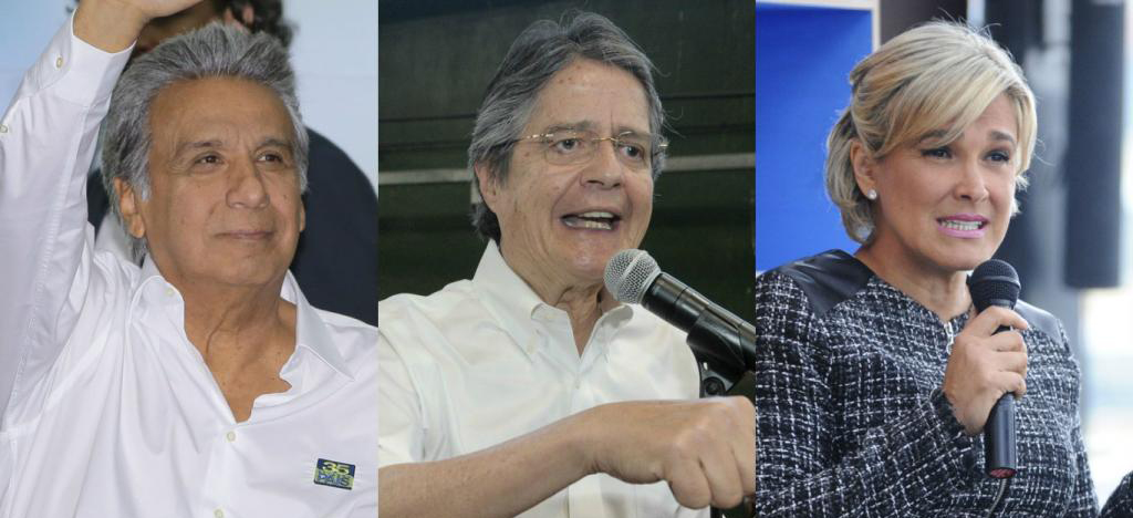 Moreno y Lasso lideran las encuestas presidenciales