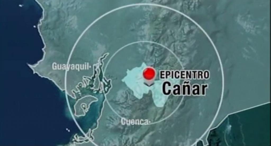Registran sismo de magnitud 5.6 con epicentro en la provincia de Cañar