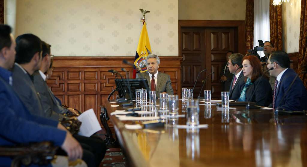 Moreno se reúne con su Gabinete tras ultimátum a secuestradores de periodistas ecuatorianos