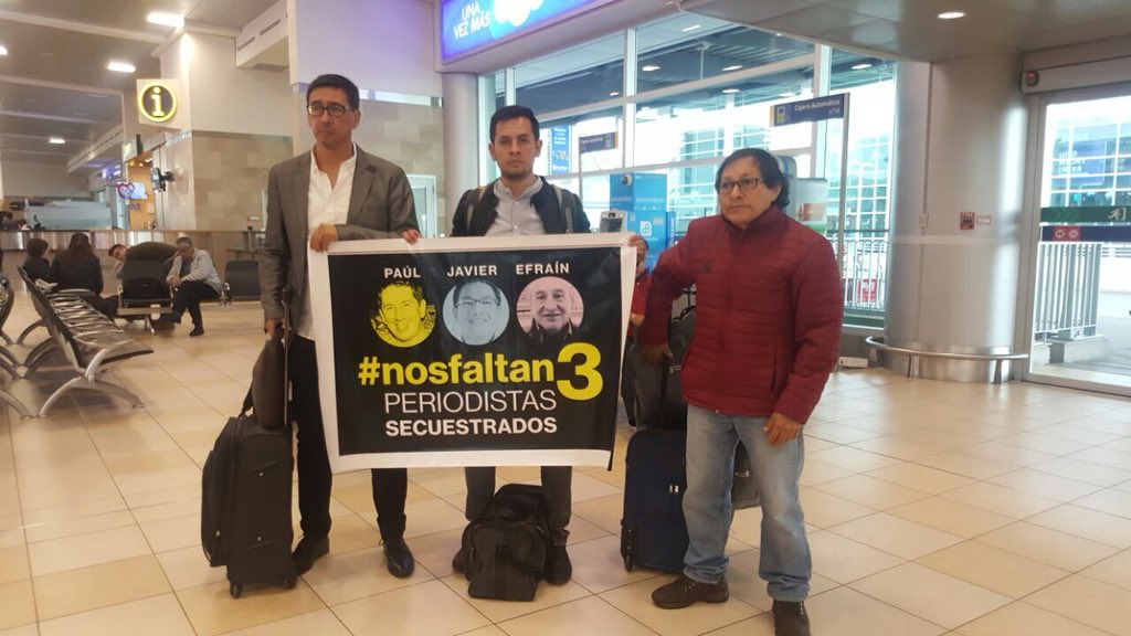 Familiares de ecuatorianos secuestrados llegan a Lima
