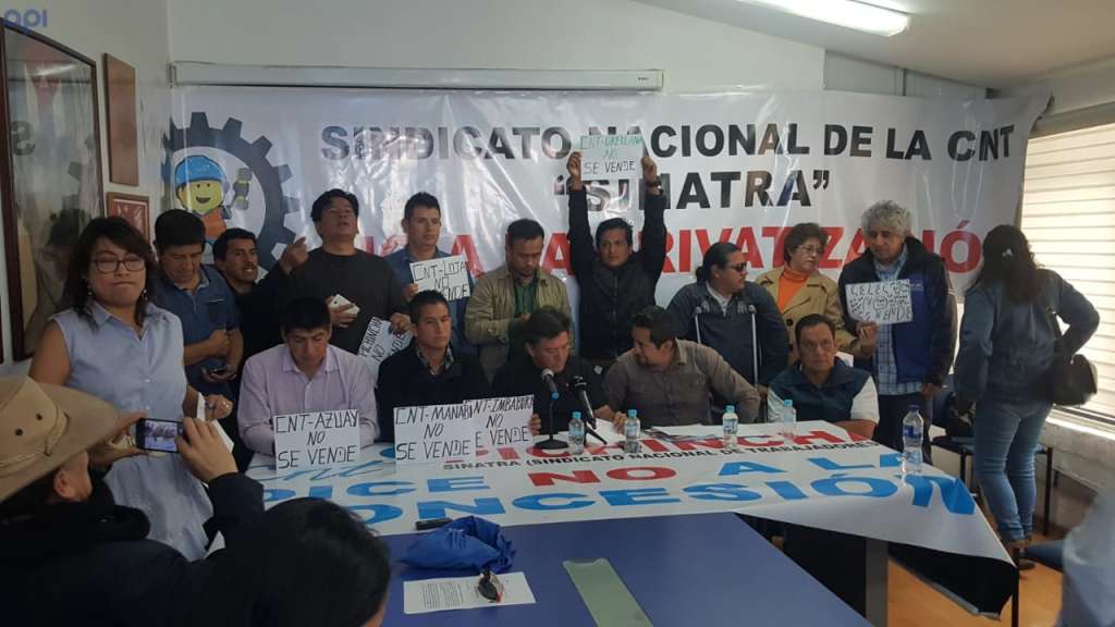 Empleados de CNT anuncian marcha por concesión