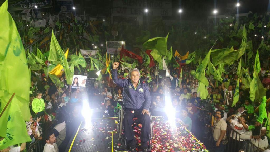 Candidato Moreno promete en Ibarra ser el “presidente de la paz y la unidad”