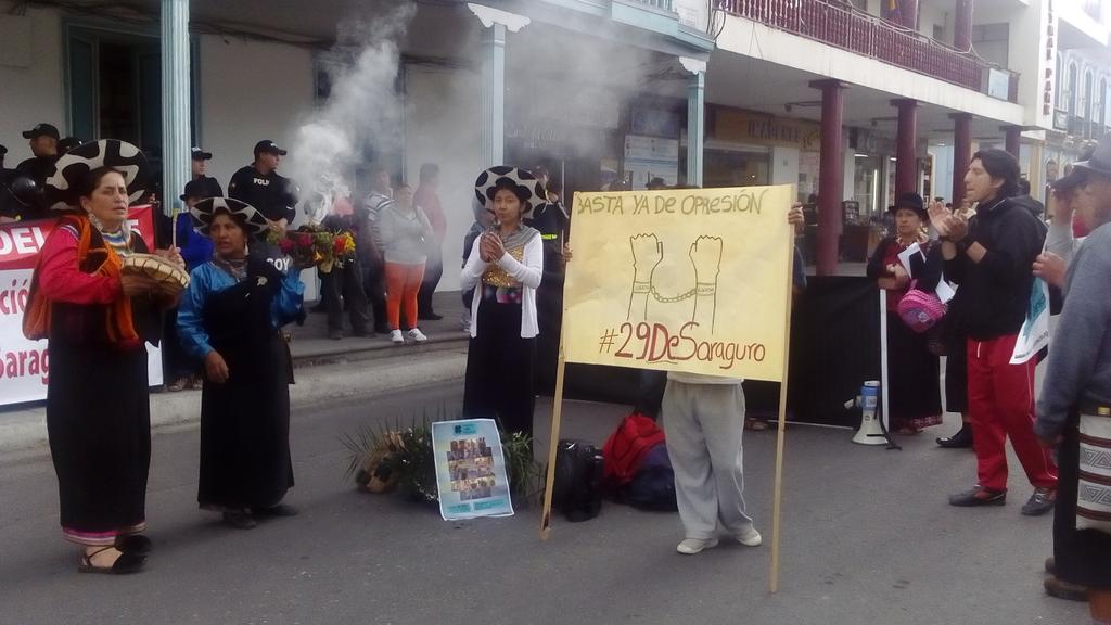 Loja: sentencian a 5 indígenas saraguros por cerrar vía en protestas de 2015