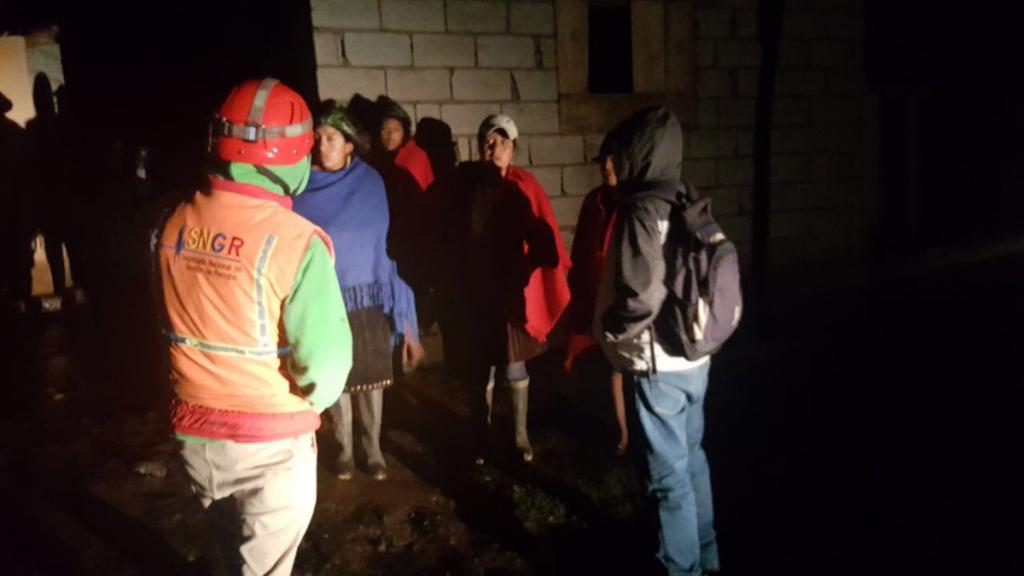 Cuatro familias afectadas por avalancha de lodo en Pujilí, provincia de Cotopaxi