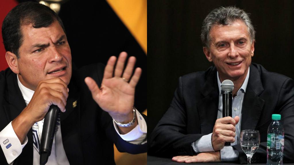 Correa considera &quot;muy preocupante&quot; posición de Macri sobre Venezuela