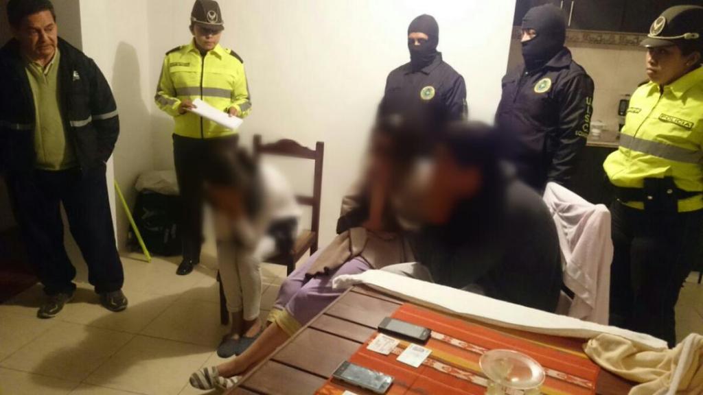 Siete detenidos por delito de extorsión en el norte de Quito