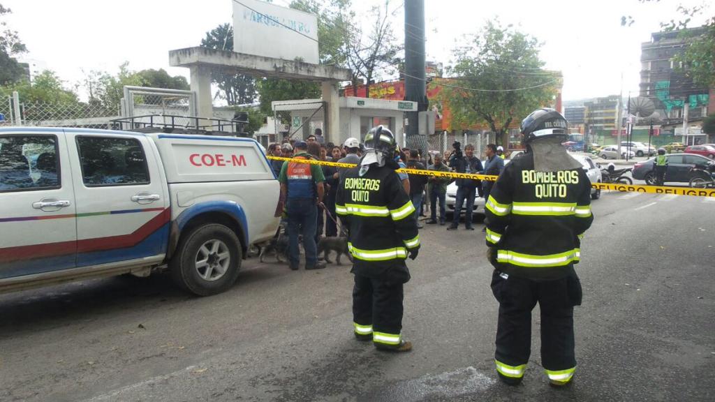 Establecen cerco de seguridad por amenaza de bomba en sector de Teleamazonas Quito