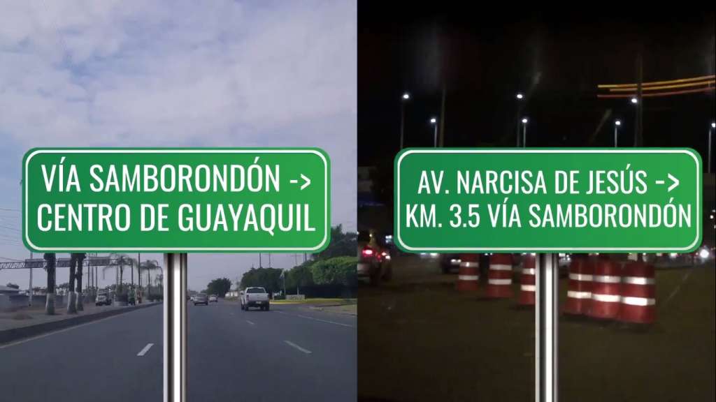 ¿Cuánto tomaba llegar a Guayaquil desde Samborondón?