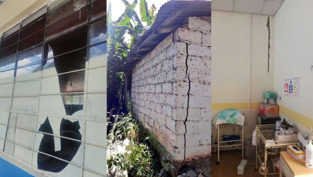 Al menos 12 edificios afectados por sismo en Cotacachi