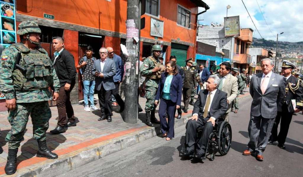 Moreno supervisa operativos en Quito