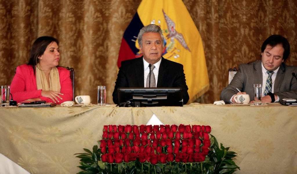 Lenín Moreno preside sesión de Gabinete tras su regreso de Chile