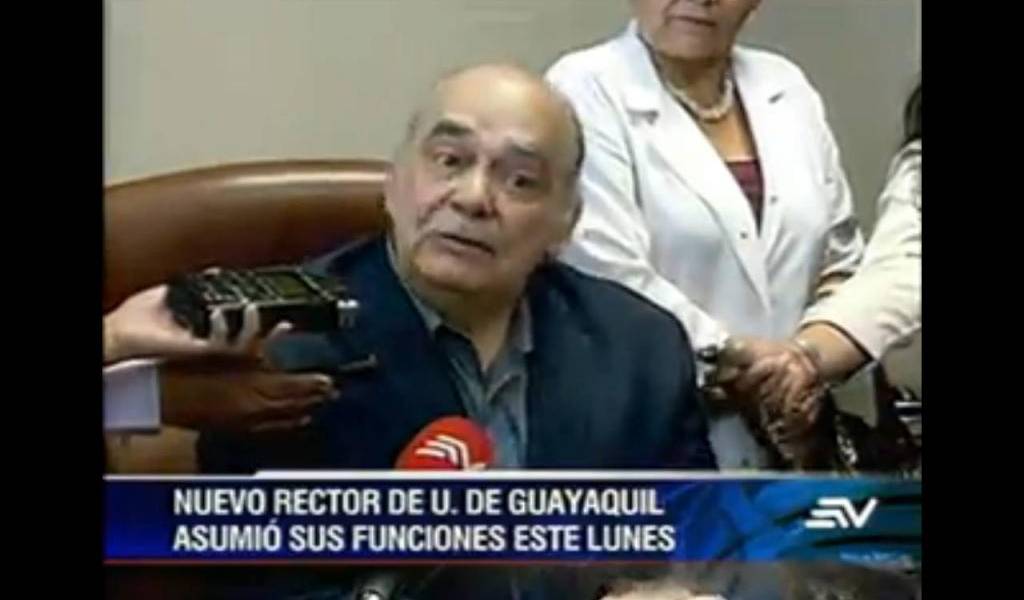 Nuevo rector de la U. de Guayaquil asumió hoy sus funciones