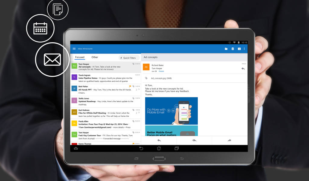 Microsoft presenta nueva app de Outlook para iOS y Android