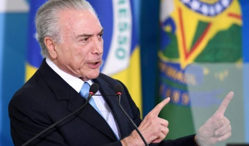 Fiscalía brasileña denuncia al presidente Temer por corrupción