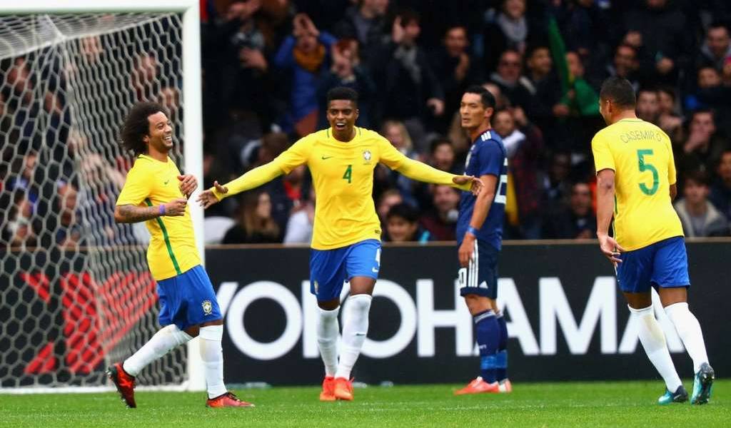 Brasil golea a Japón en amistoso disputado en Francia