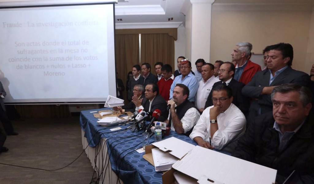 Movimiento CREO presentó 4.243 actas electorales con supuestas irregularidades