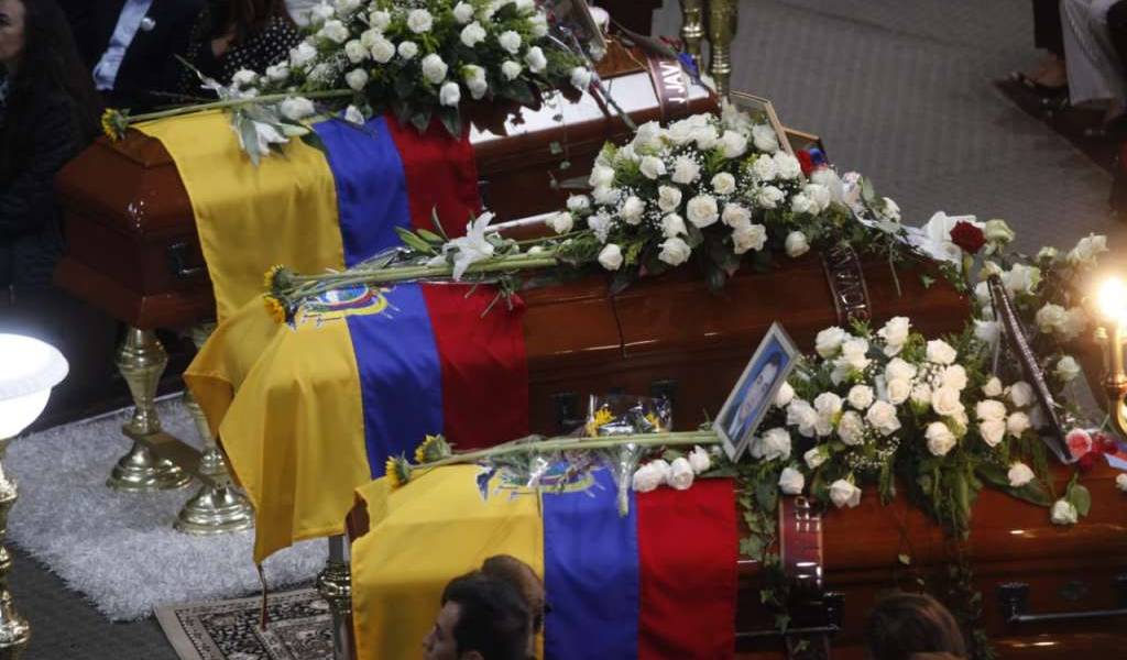 Se realizó misa para despedir a ecuatorianos asesinados