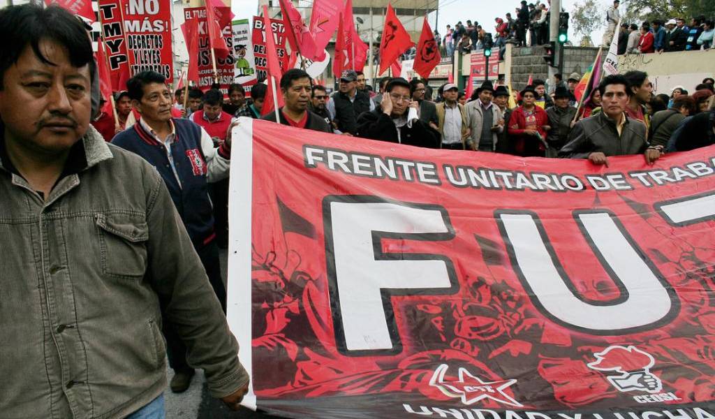 Organizaciones sociales y sindicales alistan paro nacional para agosto