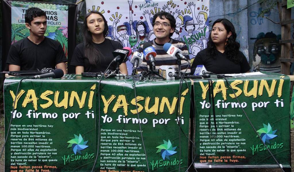 Yasunidos se alista para la entrega de firmas al Consejo Nacional Electoral