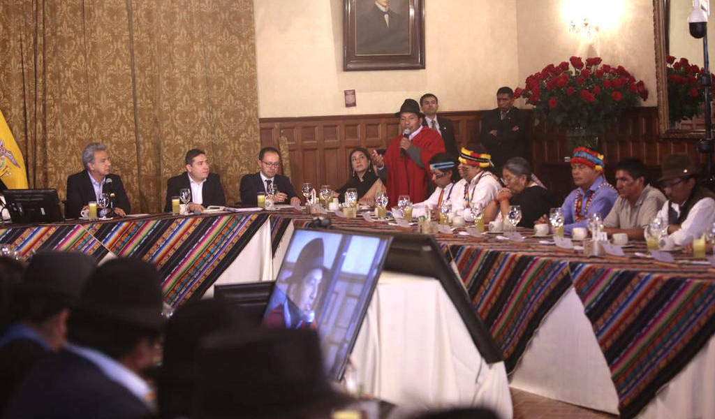 Presidente Moreno anuncia nuevo indulto a ciudadano indígena y entrega locales