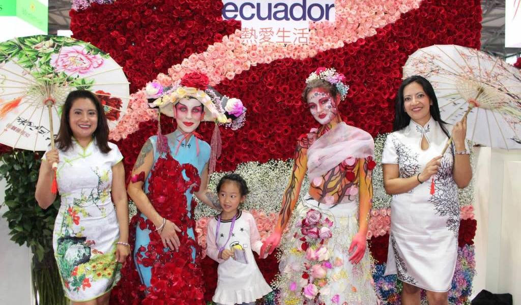 Más de 6 mil flores ecuatorianas maravillaron tras exposición en China