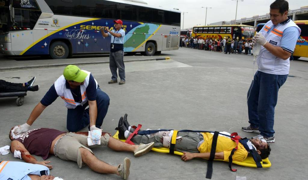 ¿Cuál fue el tiempo de reacción durante simulacro de terremoto en Guayaquil?