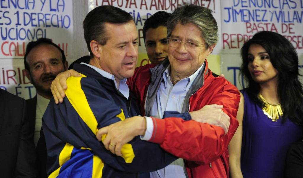 Guillermo Lasso va por la presidencia con Andrés Páez como binomio