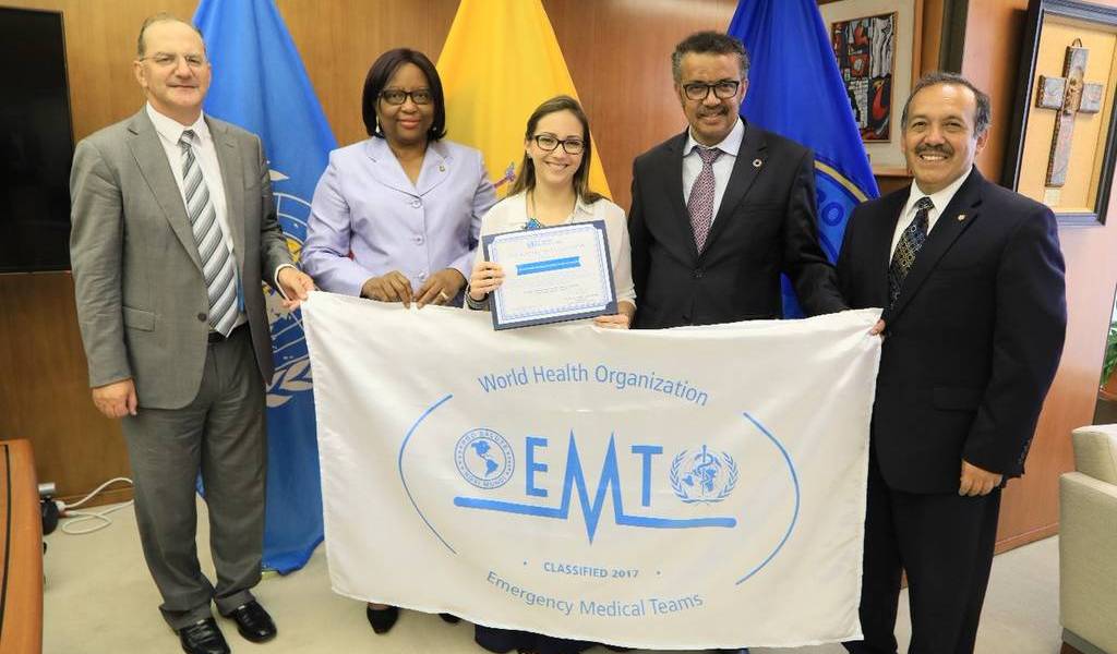 Ecuador recibió certificación mundial de equipos médicos de emergencia