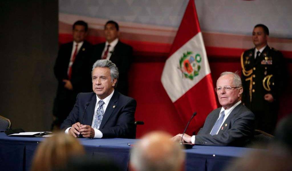 Mandatarios de Ecuador y Perú firmaron declaración de Trujillo