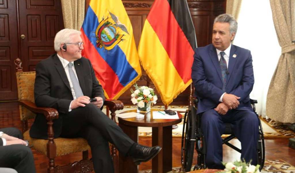 Ecuador recibe la visita del presidente de Alemania