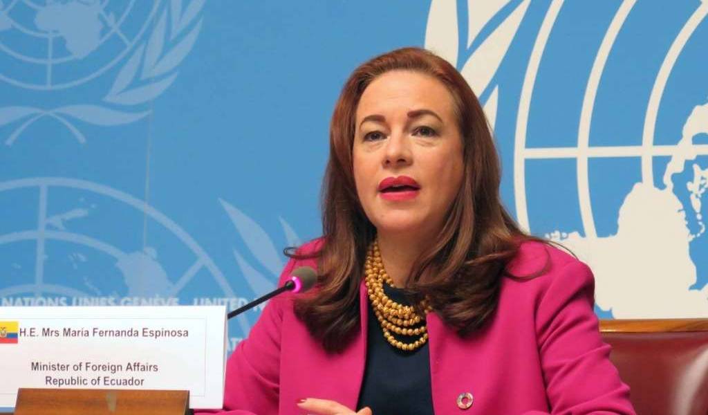 María Fernanda Espinosa presidirá la ONU durante un año