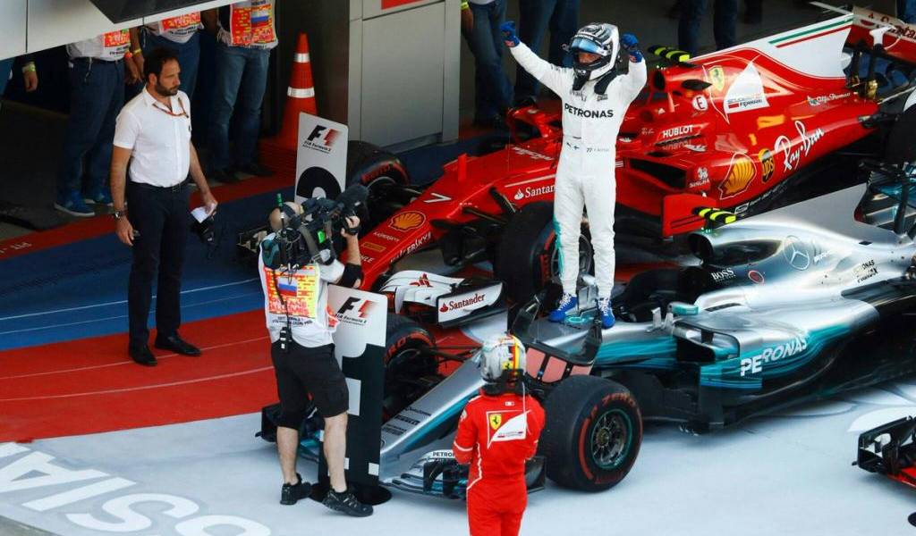 Finlandés Bottas gana su primer Gran Premio de F1 en Rusia