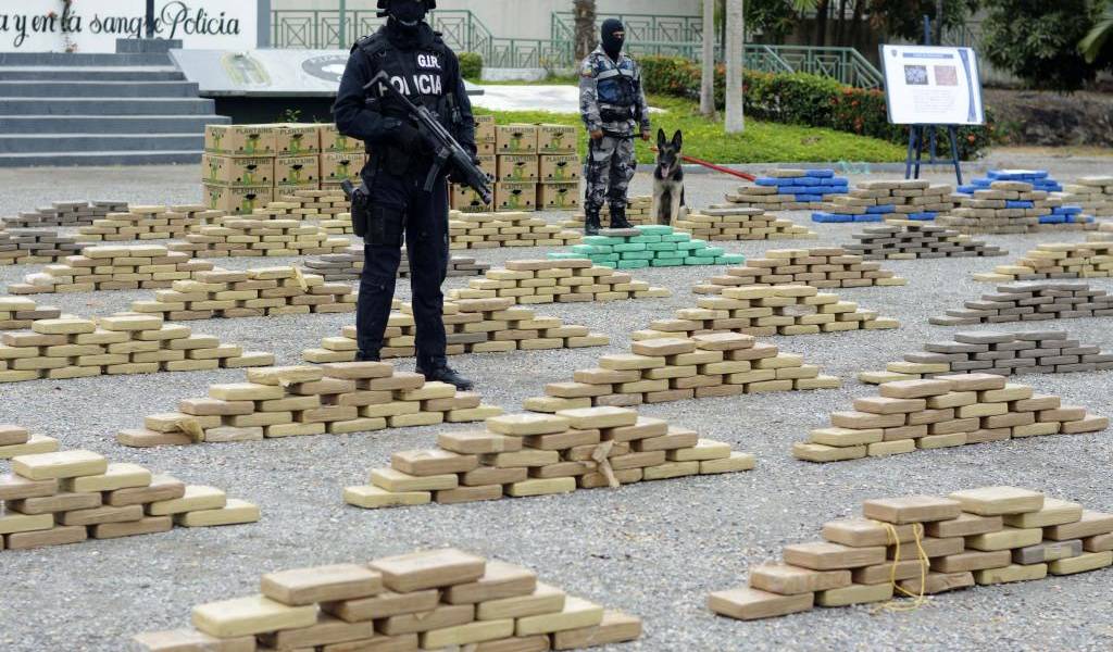 Ecuador ha decomisado casi 168 toneladas de droga desde 2010