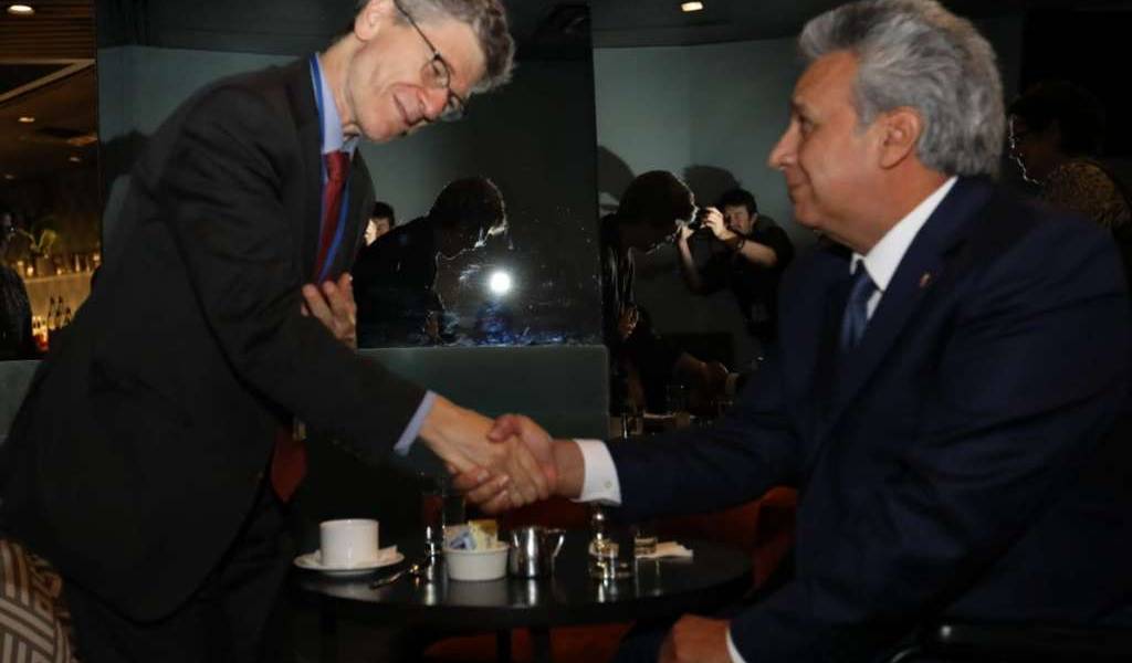 Presidente Moreno se reunió con empresarios e inversionistas en EEUU