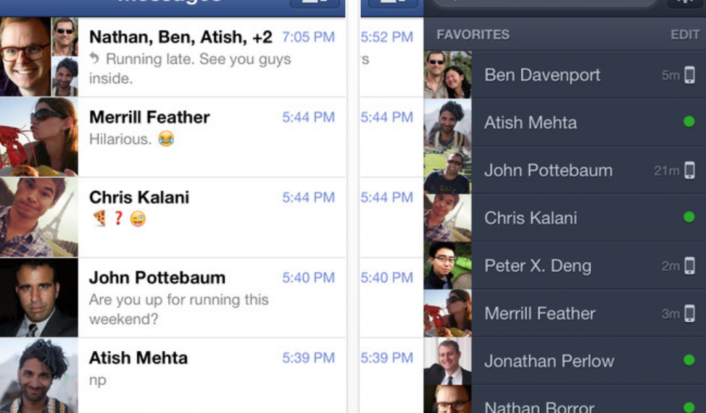 Facebook eliminará el chat de su aplicación móvil y obligará a usar &quot;Messenger&quot;