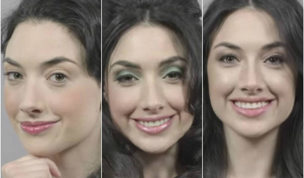 Video muestra el cambio de las tendencias de belleza en los últimos 100 años