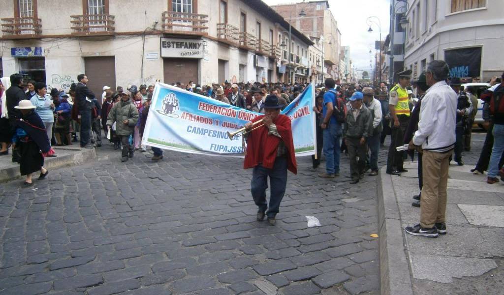 Marchas del Seguro campesino fueron pacíficas, pero con pedidos firmes