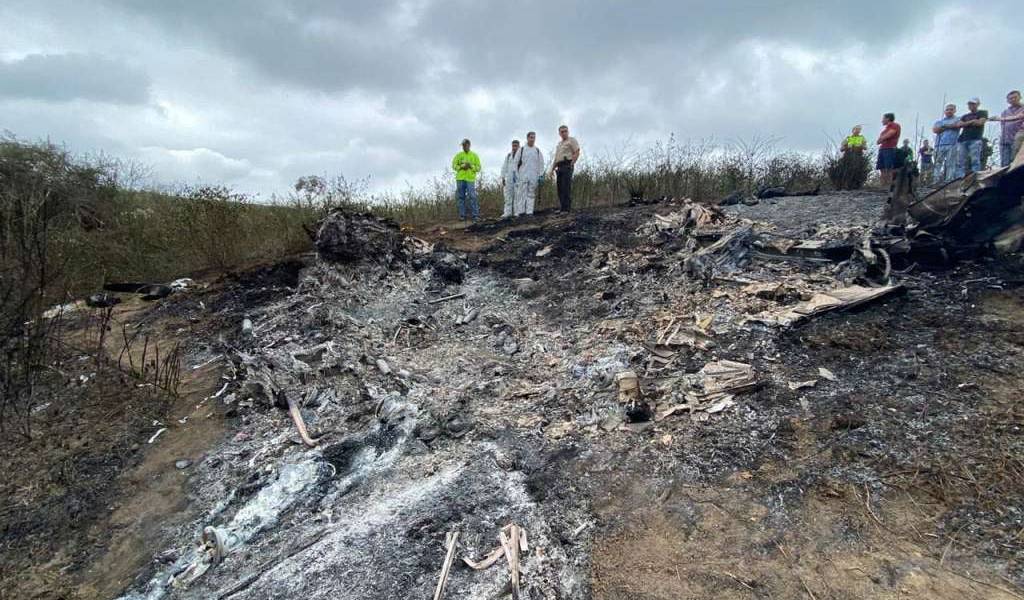 Investigan narcotráfico tras caída de avioneta en Manabí
