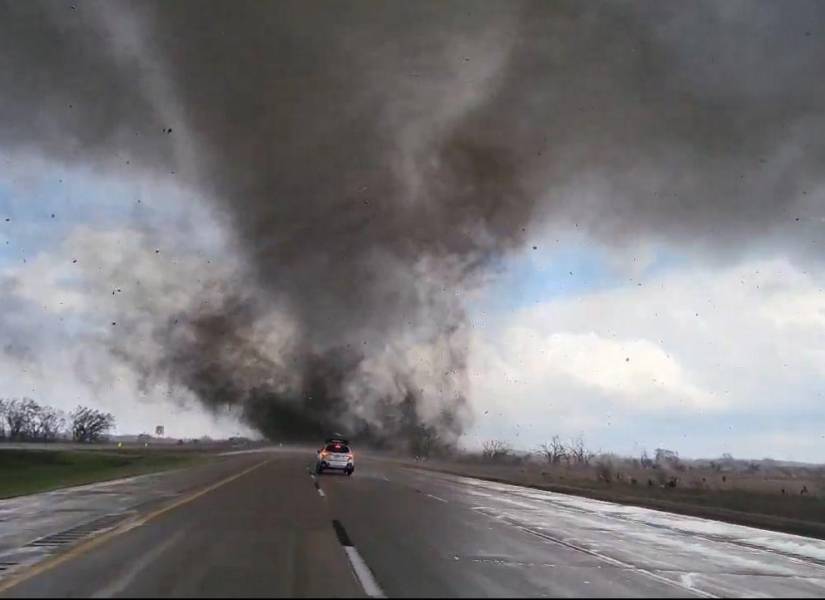 Tornado captado en el estado de Nebraska el pasado 26 de abril.