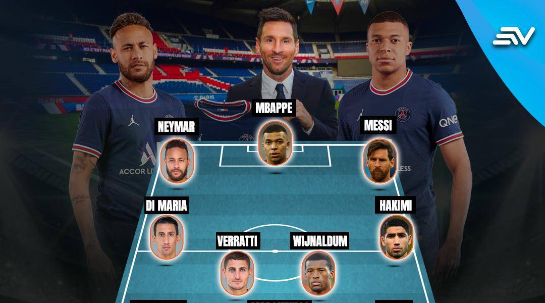 El posible 11 del PSG con Messi-Neymar y Mbappé