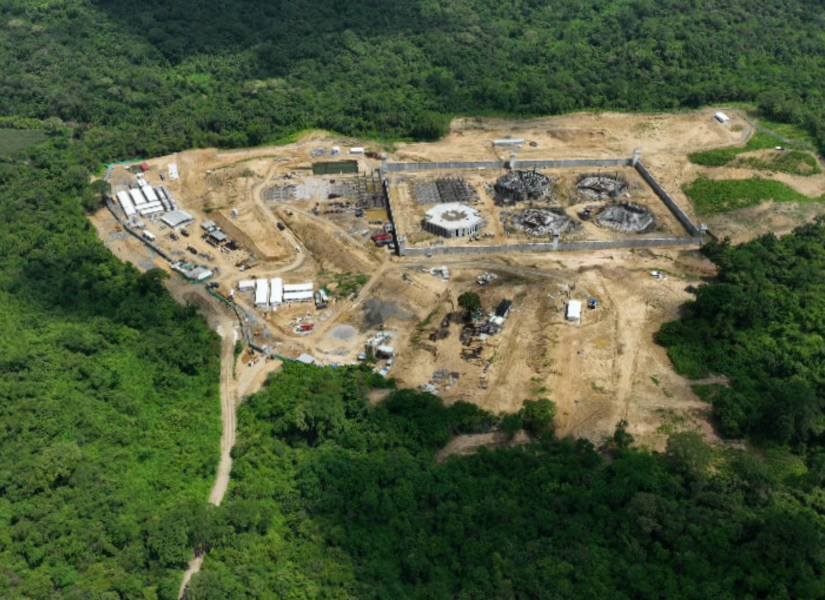 Santa Elena, lunes 21 de abril del 2025. Avance de la construcción de la cárcel del Encuentro. Santa Elena, lunes 21 de abril del 2025. Avance de la construcción de la cárcel del Encuentro.