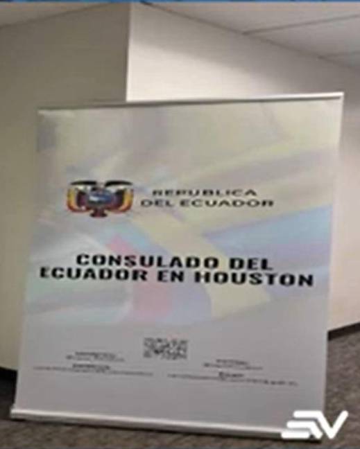 Imagen del Consulado de Ecuador en Houston.