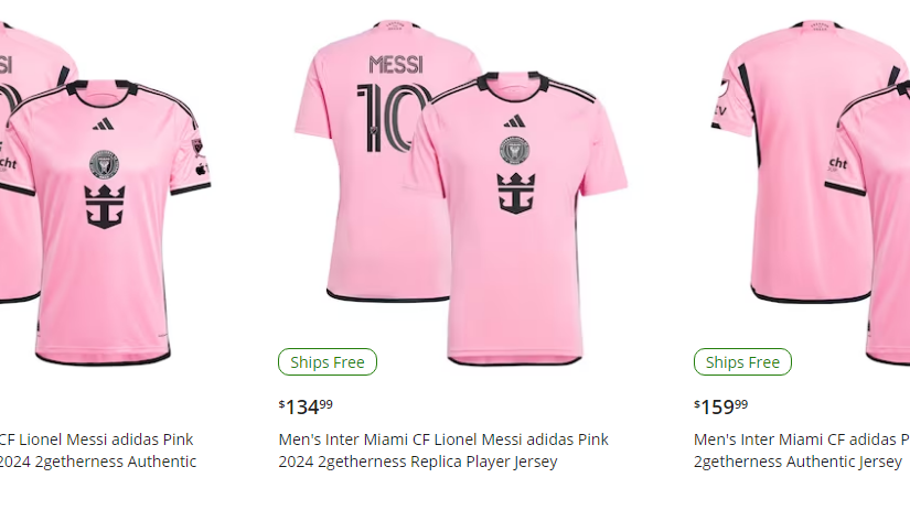 Estas son las tres versiones de camisetas del Inter Miami.
