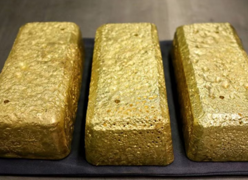 Imagen de archivo de barras doré de oro. Imagen de archivo de barras doré de oro.