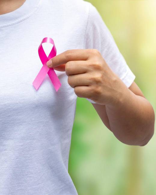 Imagen referencial: Lazo rosa por el cáncer de mama.
